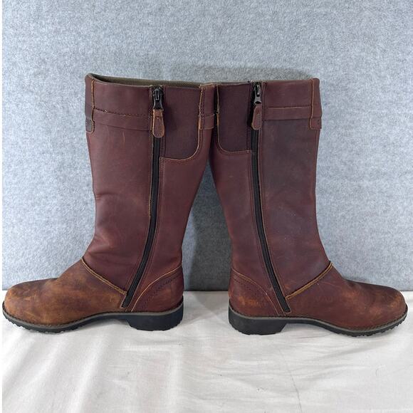 Eddie Bauer Women's sz 6.5 Trace Boots Zip Up Riding Style Waterproof Leather - Picture 6 of 8